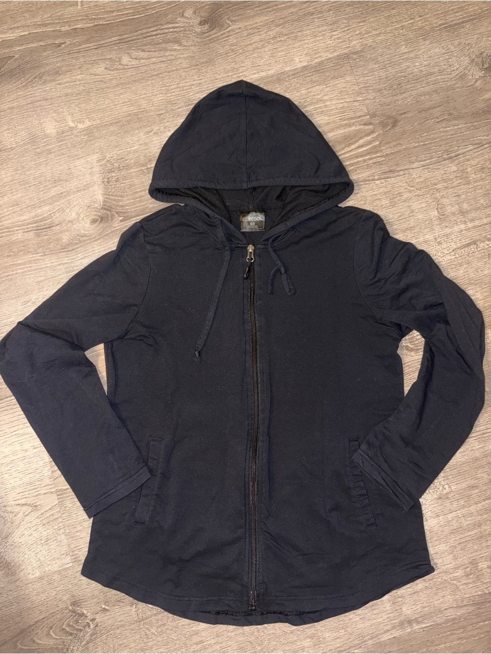 32 Degrees Navy Hooded Zip-Up Jacket